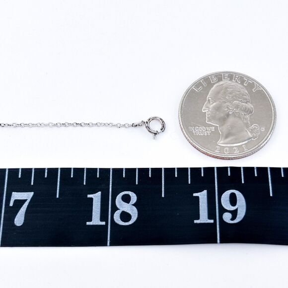 New Belk Silverworks Sterling Silver 925 Pearl Necklace 16.5"-18.5" - Picture 3 of 8